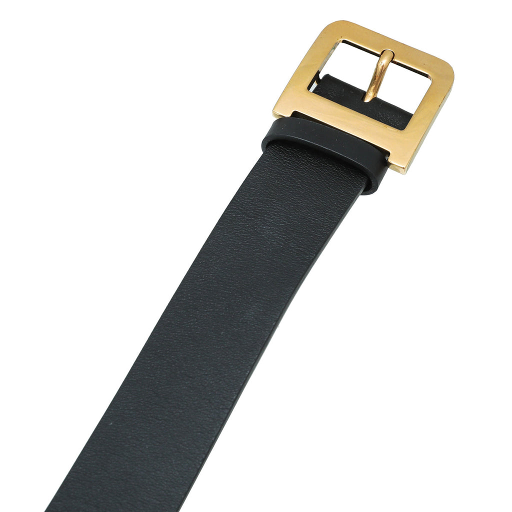Christian Dior Black Diorquake 35mm Belt