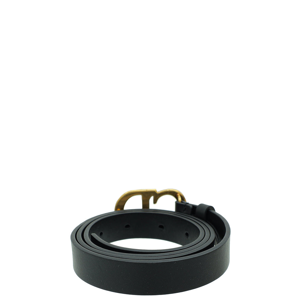 Christian Dior Black Saddle 20mm Belt