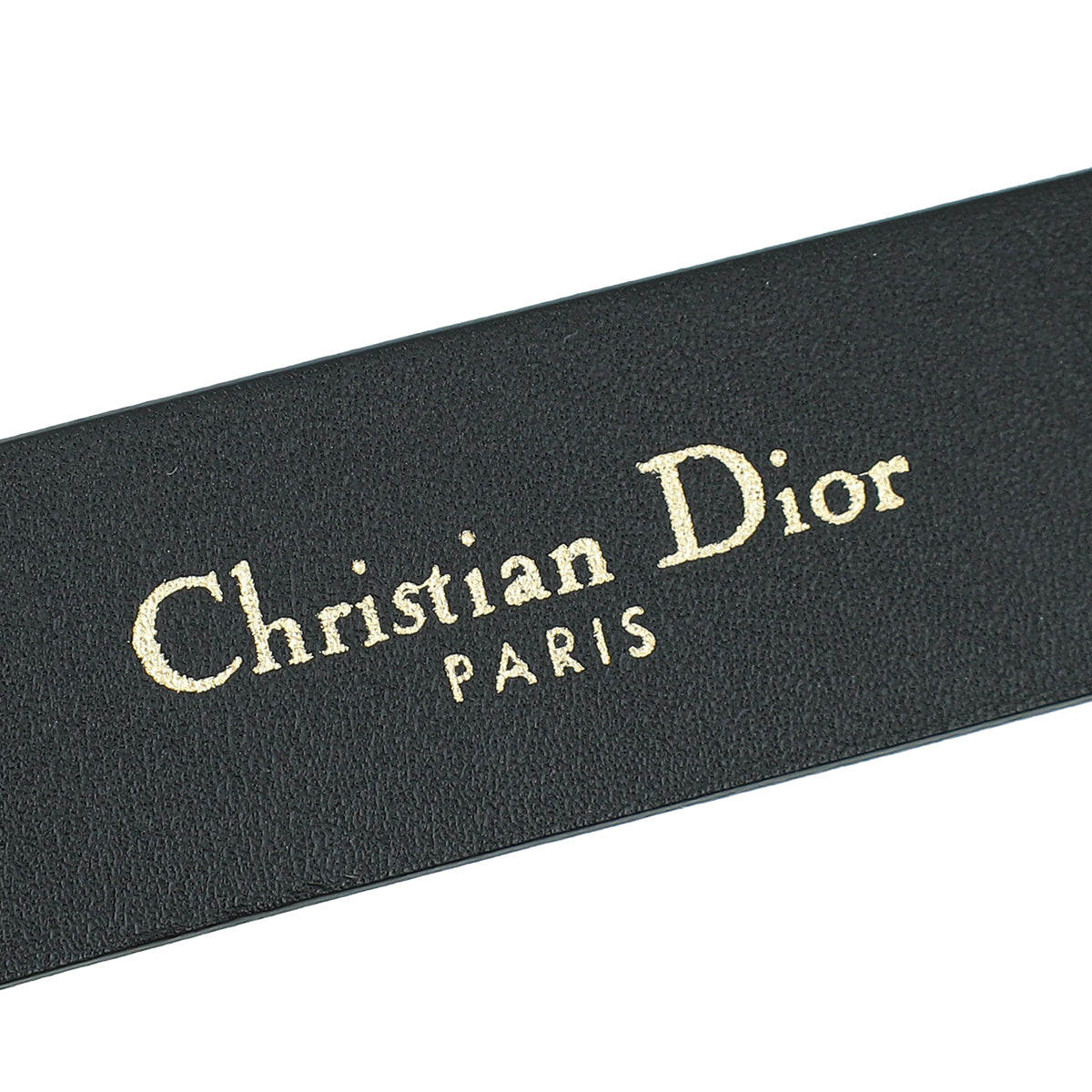 Christian Dior Black Saddle 20mm Belt