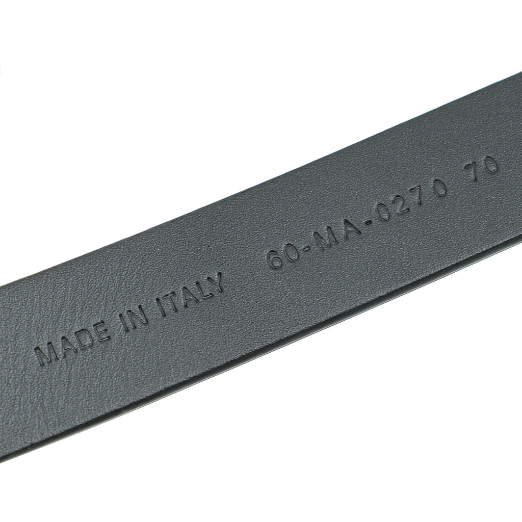 Christian Dior Black Ultrasoft CD Saddle 20mm Belt