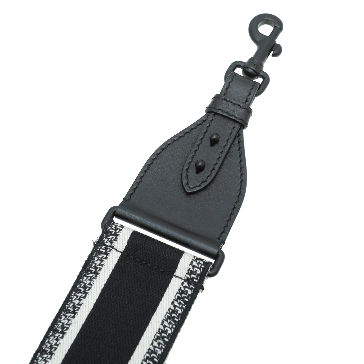Christian Dior Black Ultramatte CHRISTIAN DIOR' Embroidery Bag Strap