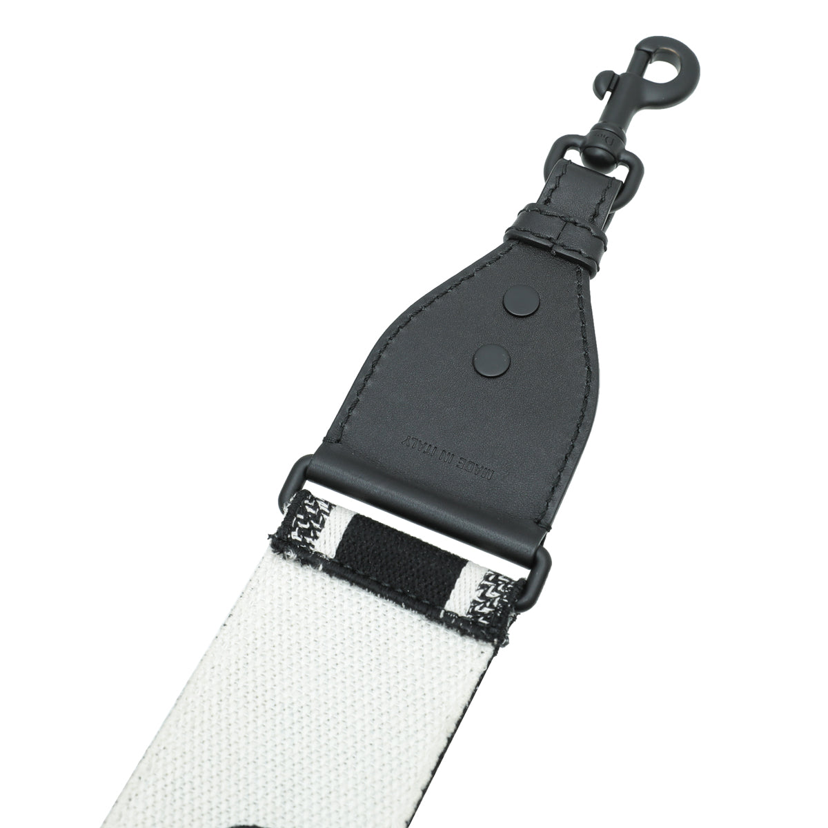 Christian Dior Black Ultramatte CHRISTIAN DIOR' Embroidery Bag Strap