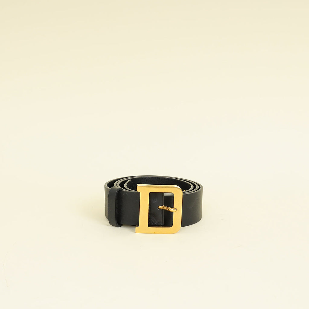 Christian Dior Black Diorquake 35mm Belt