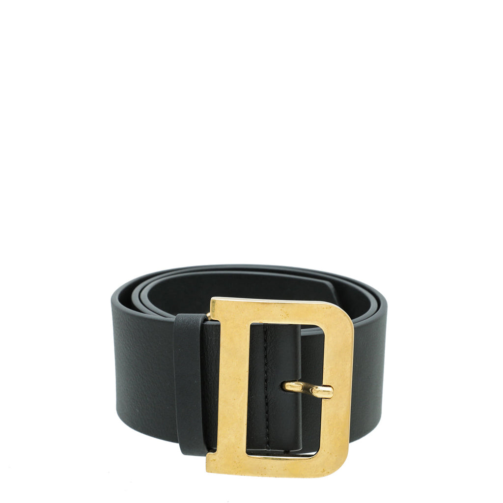 Christian Dior Black Diorquake 55mm Belt