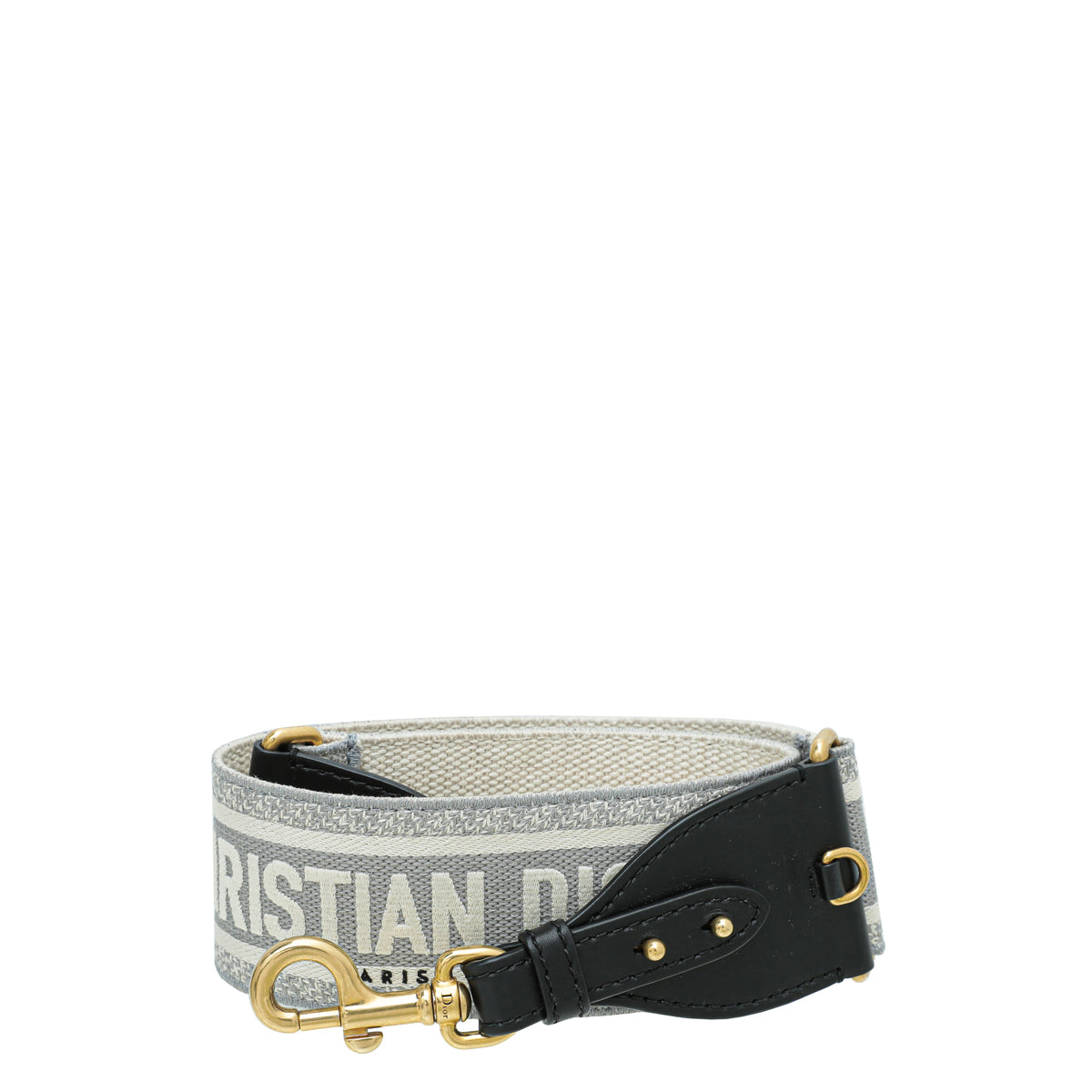 Christian Dior Bicolor Embroidered Shoulder Strap W/ Ring
