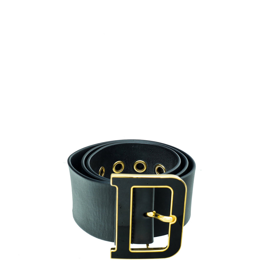 Christian Dior Black Diorquake 55mm Belt