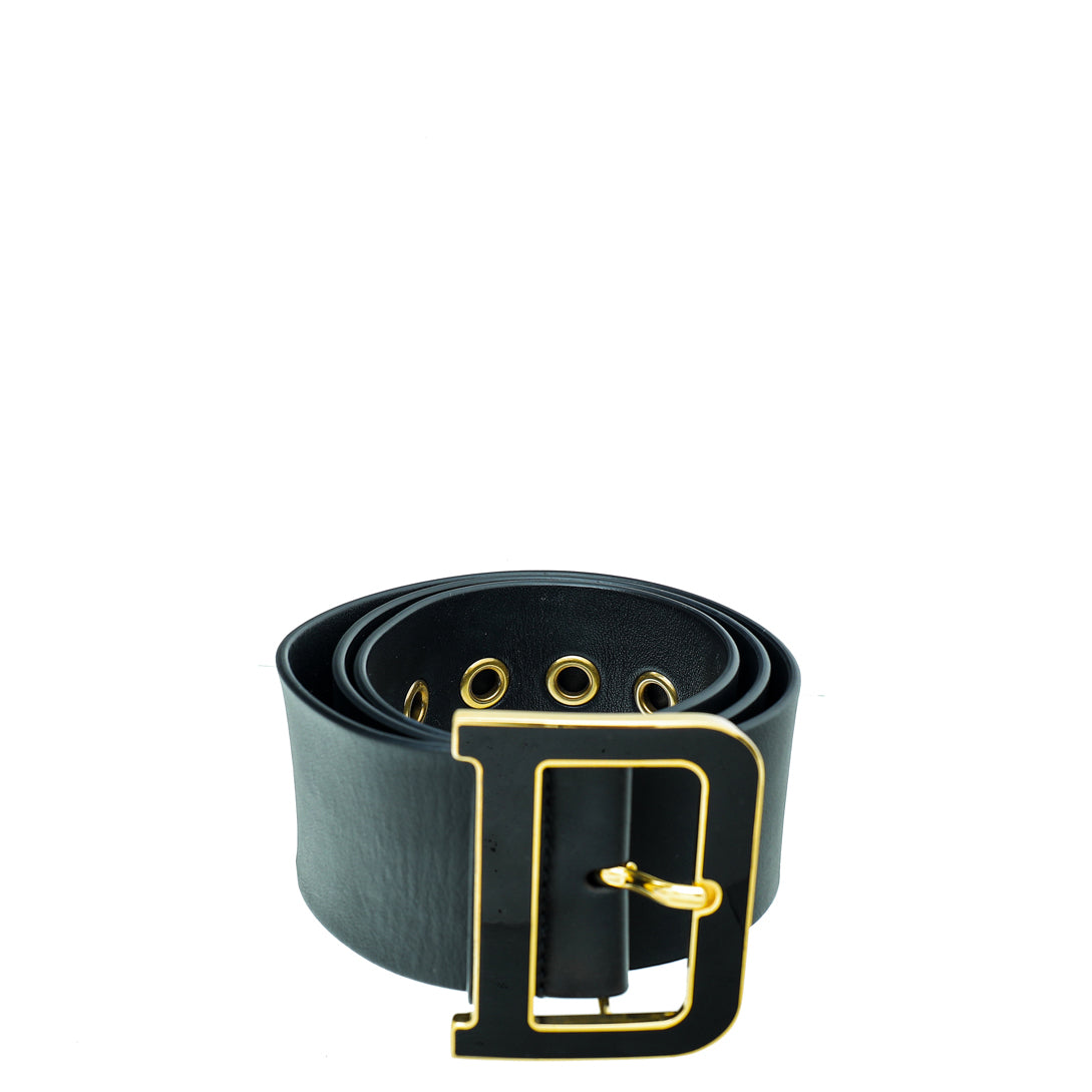 Christian Dior Black Diorquake 55mm Belt