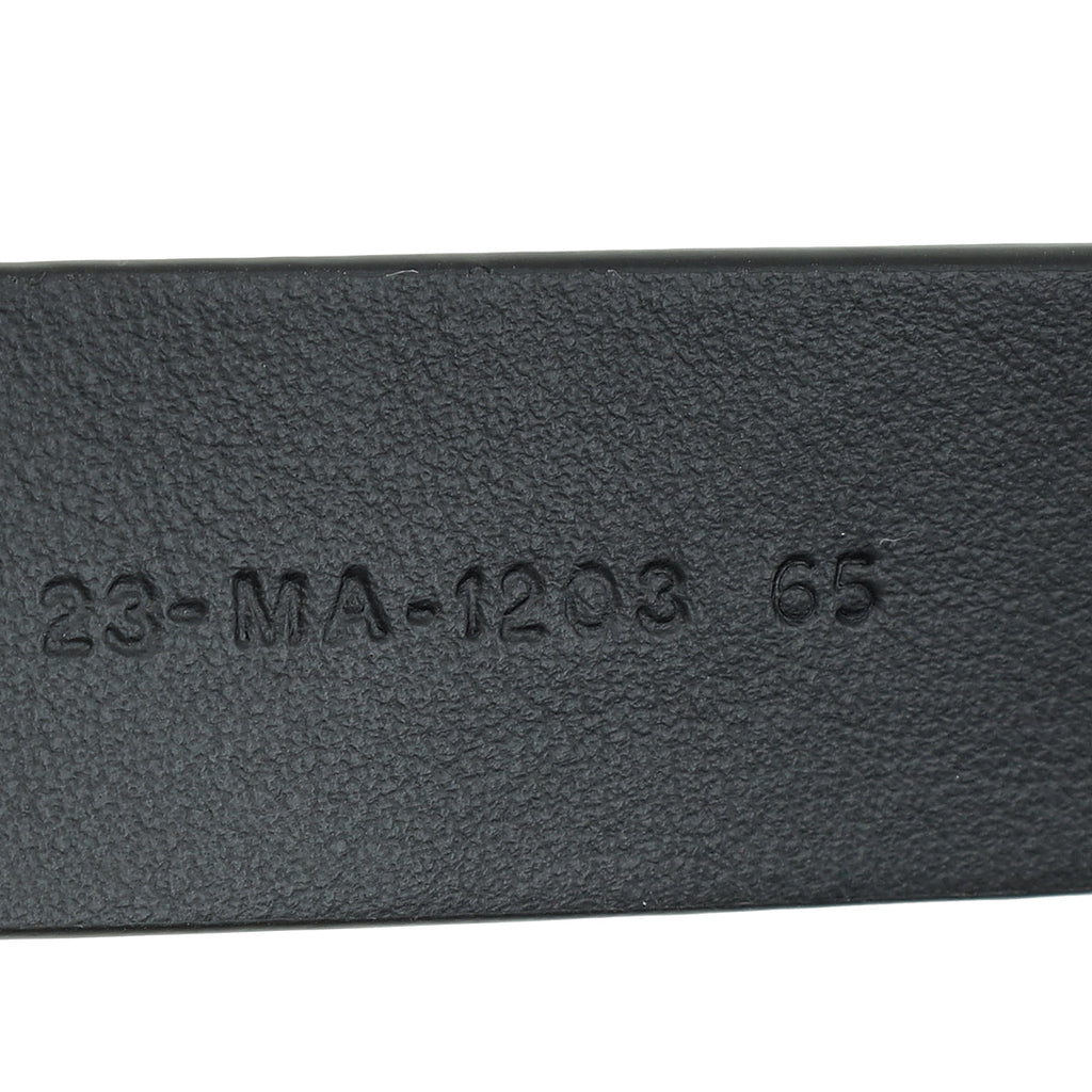 Christian Dior Black 30 Montaigne Cut-Out CD Belt