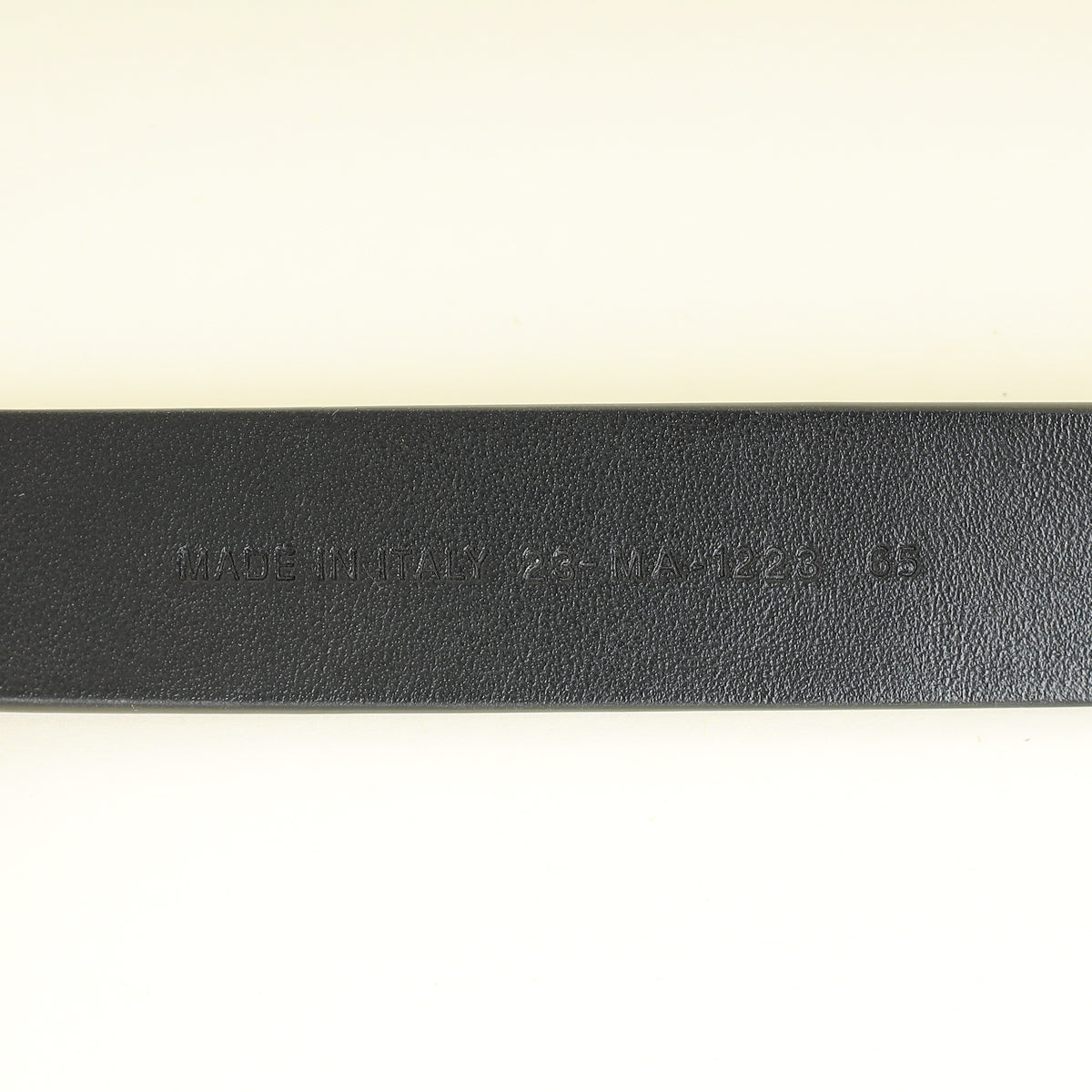 Christian Dior Black CD Cut Out 24mm Belt
