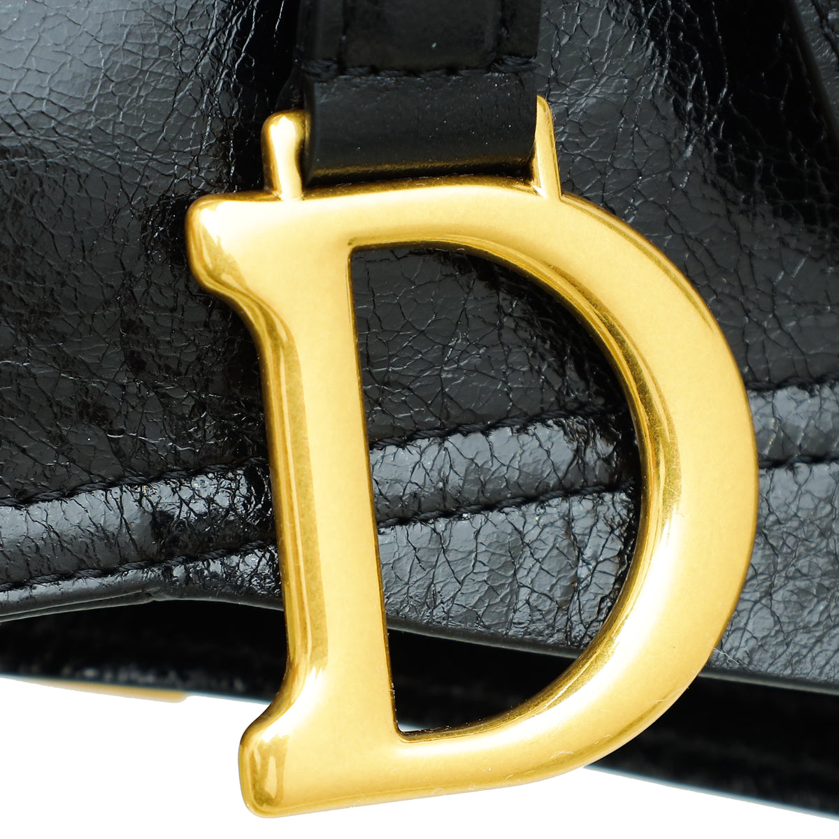 Christian Dior Black Saddle Belt Bag