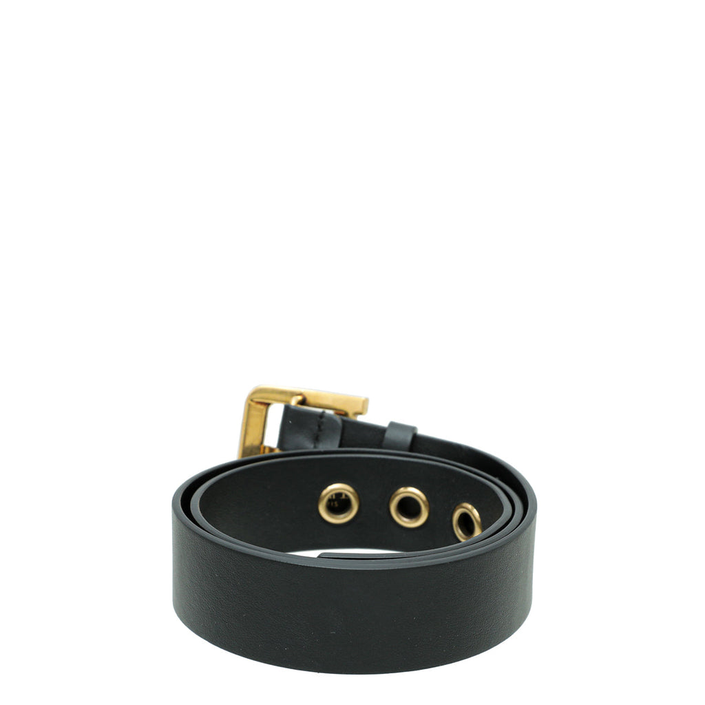 Christian Dior Black Diorquake 35mm Belt