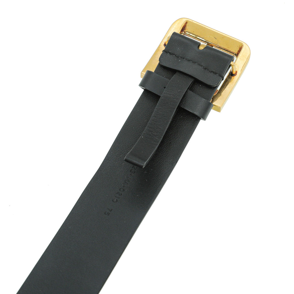 Christian Dior Black Diorquake 35mm Belt