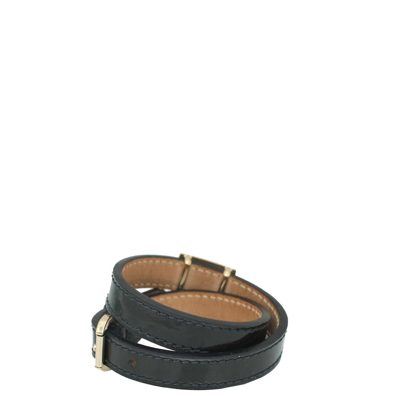 Christian Dior Dark Olive D-Heart Double Tour Bracelet