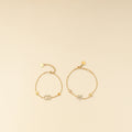 Christian Dior Gold Finish CD & Star Clair D Lune Set  Bracelet