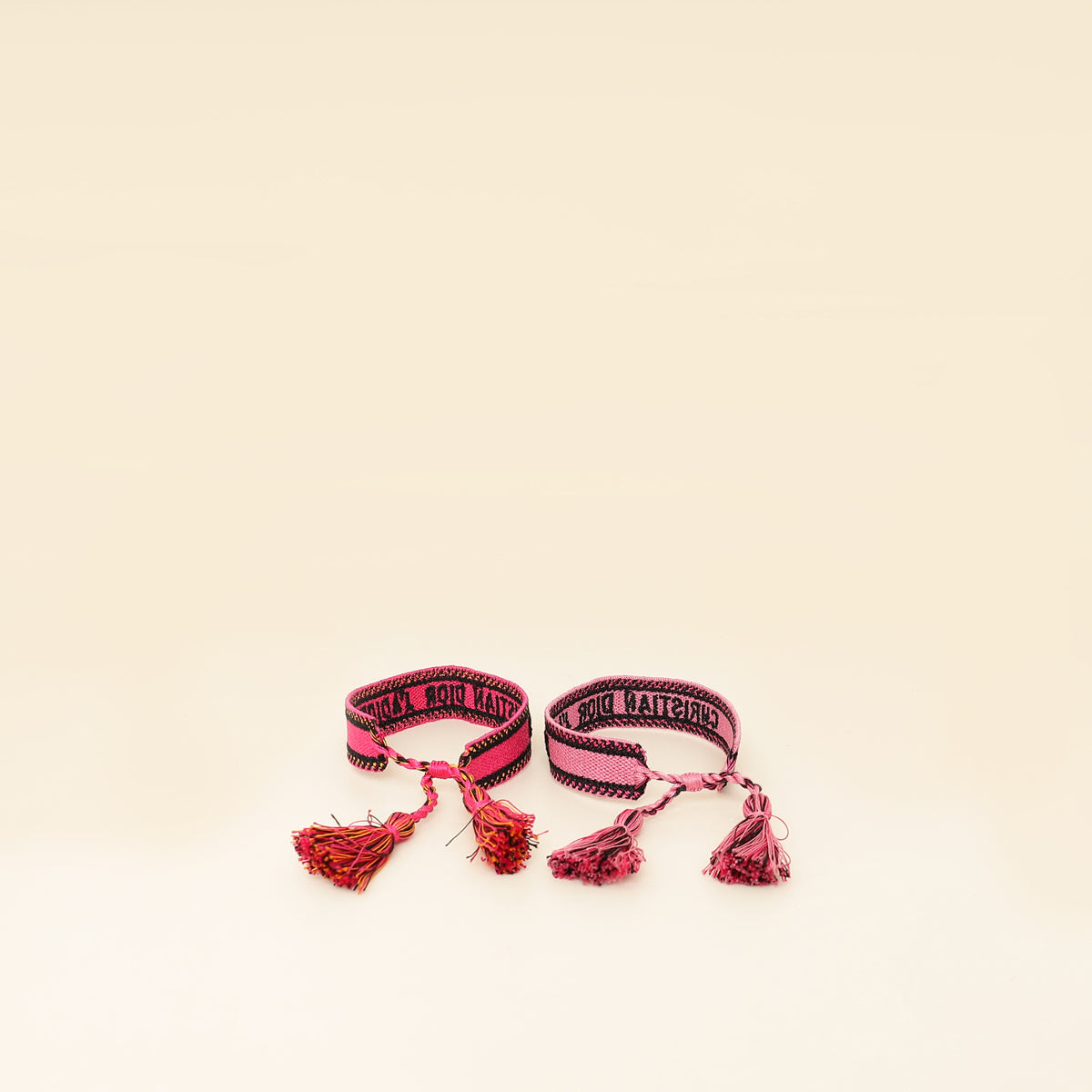 Christian Dior Bicolor J'adior Cotton Bracelet Set