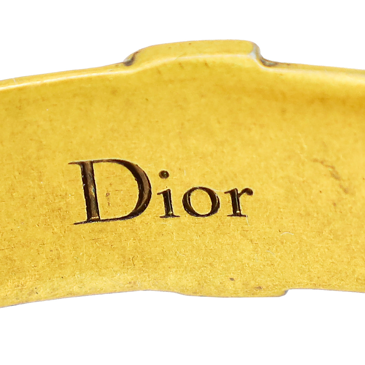 Christian Dior Vintage Gold Finish J'Adior Cuff Bracelet