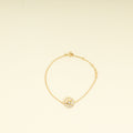 Christian Dior 18K Yellow Gold MOP Diamond Rose Des Vents Bracelet