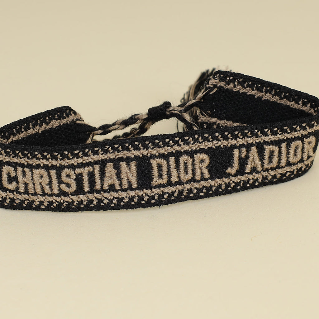 Christian Dior Bicolor J'adior Cotton Bracelet Set