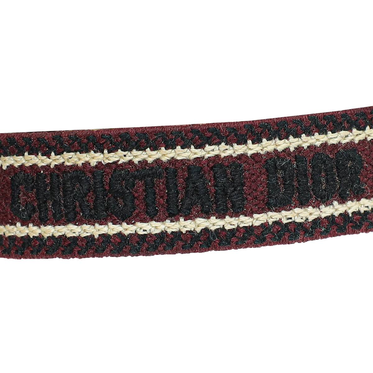 Christian Dior Burgundy J'Adior Cotton Bracelet
