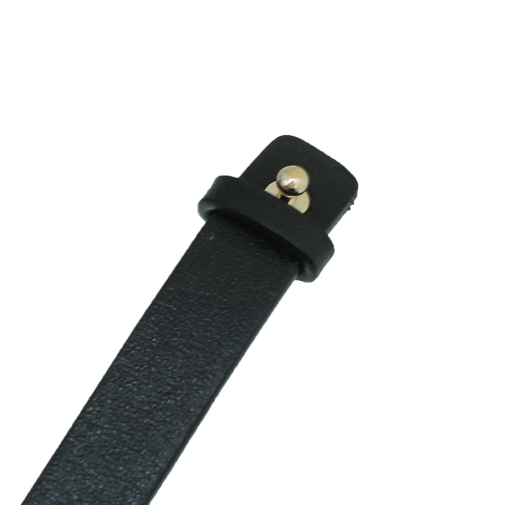 Christian Dior Black CD Star Double Wrap Bracelet