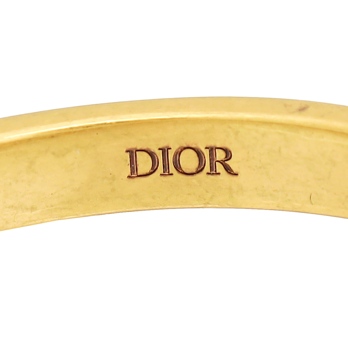 Christian Dior Aged Gold Finish J'Adior Cuff Bracelet