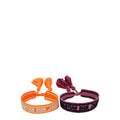 Christian Dior Bicolor J'adior Embroidered Bracelet Set