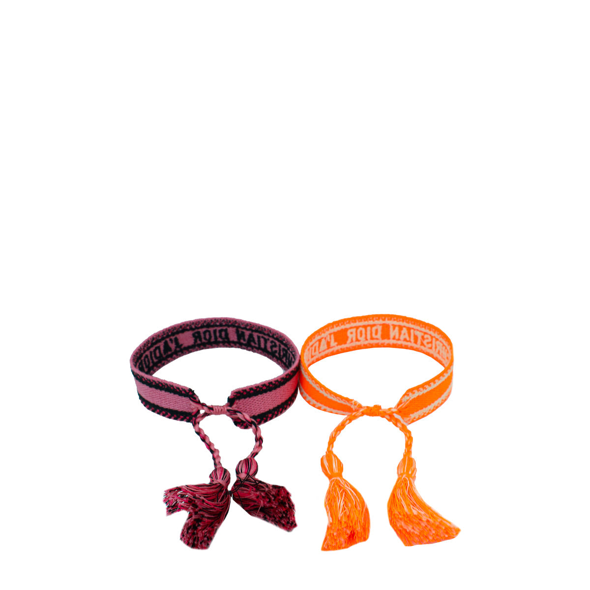 Christian Dior Bicolor J'adior Embroidered Bracelet Set