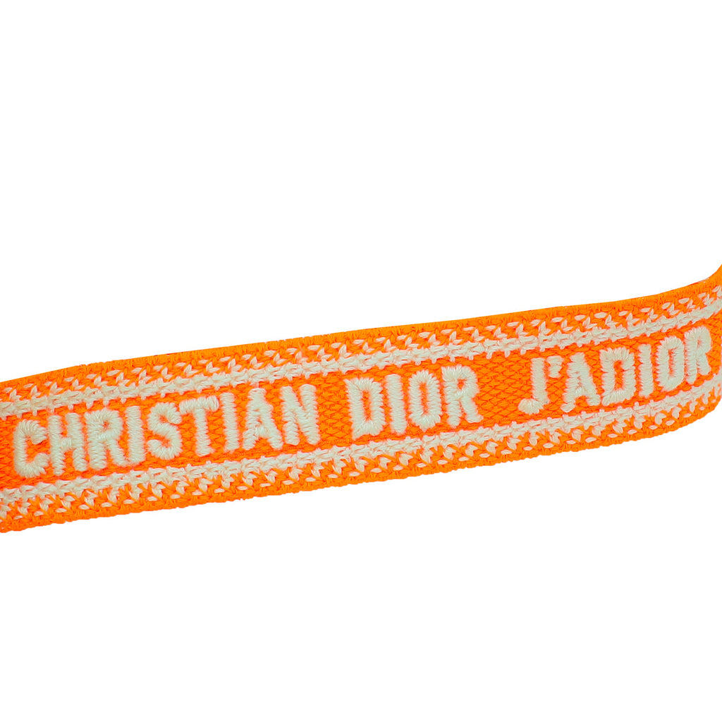 Christian Dior Bicolor J'adior Embroidered Bracelet Set