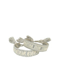 Christian Dior Bicolor J'Adior Cotton Bracelet Set of 2