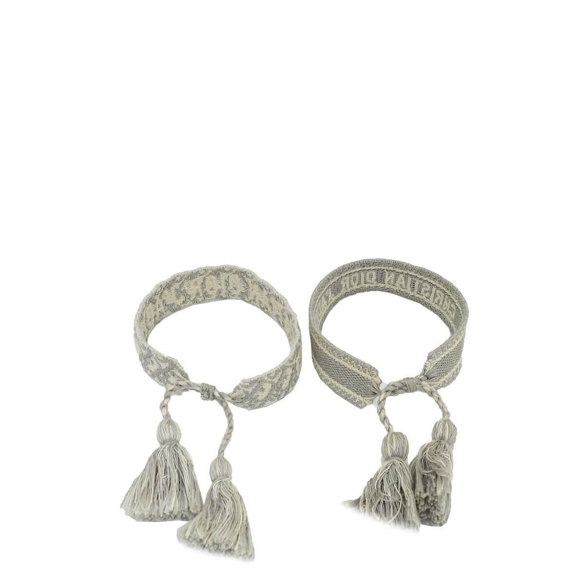 Christian Dior Bicolor J'Adior Cotton Bracelet Set of 2