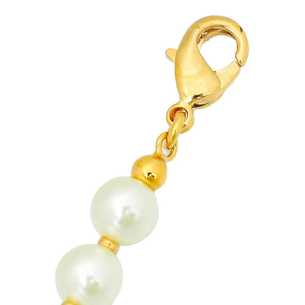 Christian Dior White 30 Montaigne Pearl Bracelet