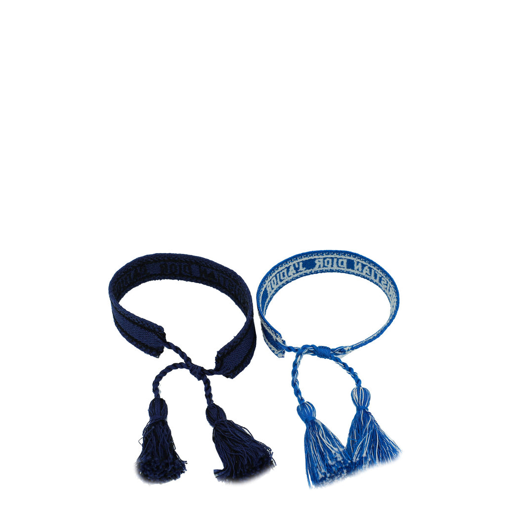 Christian Dior Bicolor J'Adior Cotton Bracelet Set