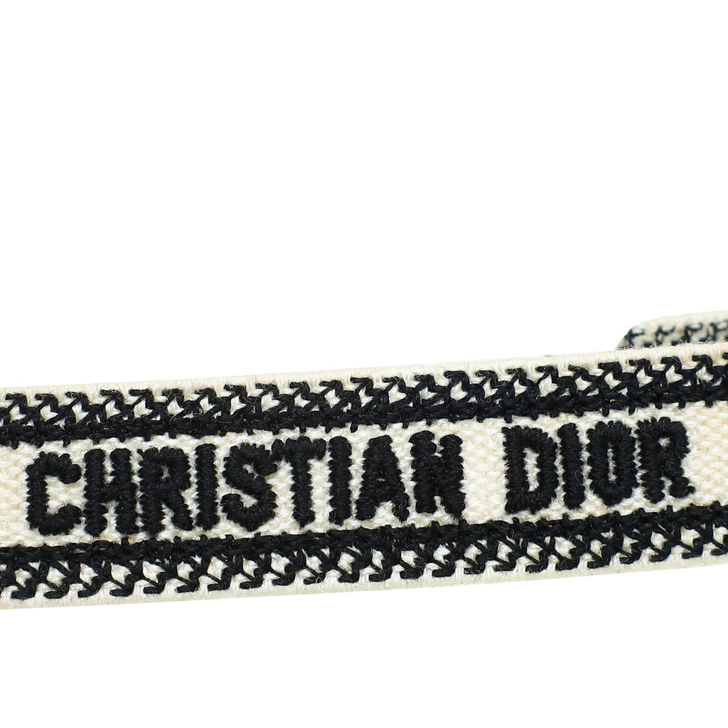 Christian Dior Bicolor J'adior Embroidered Bracelet Set
