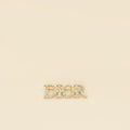 Christian Dior Gold Logo Crystal Dio(r)evolution Brooch