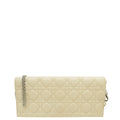 Christian Dior Light Beige Lady Dior Long Chain Clutch