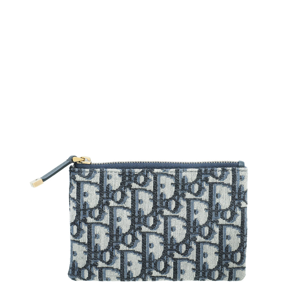 Christian Dior Navy Blue Oblique Dior Travel Kit