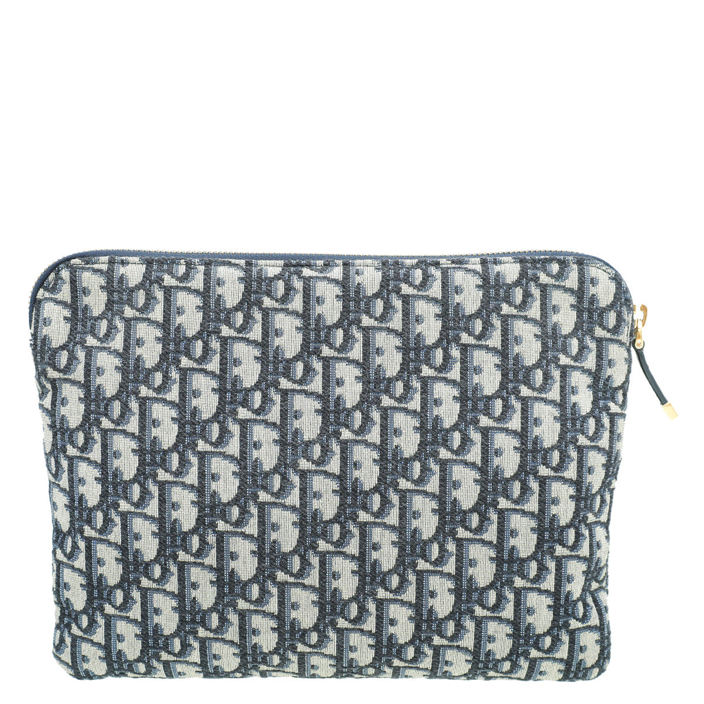 Christian Dior Navy Blue Oblique Dior Travel Kit