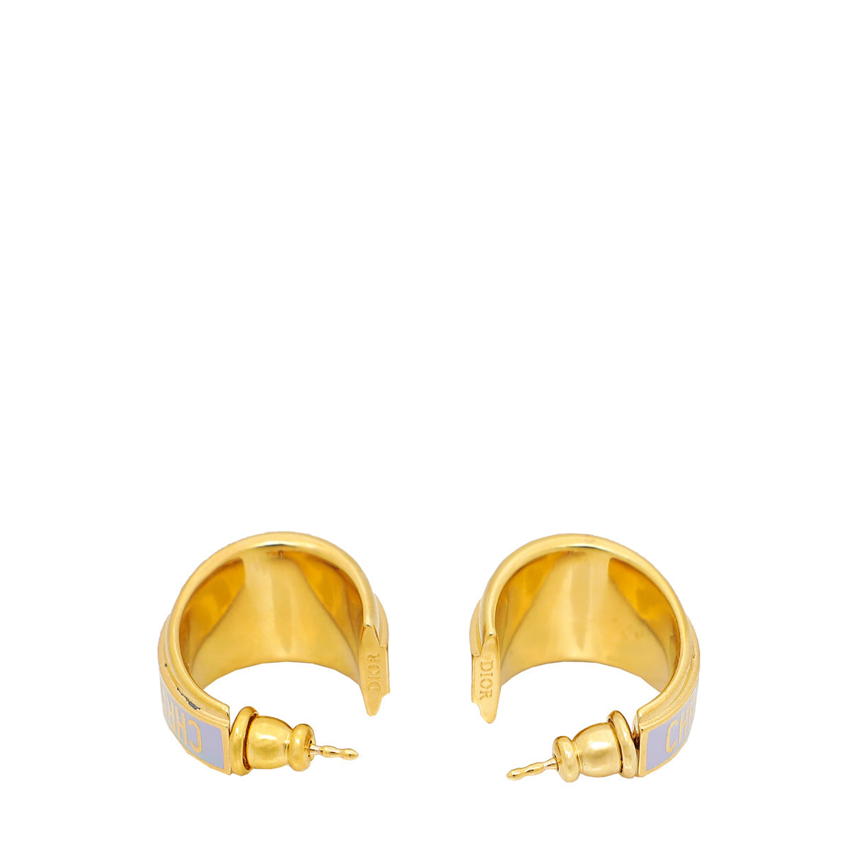Christian Dior Gold Code Earring
