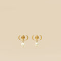 Christian Dior Gold Finish Petit CD Earrings