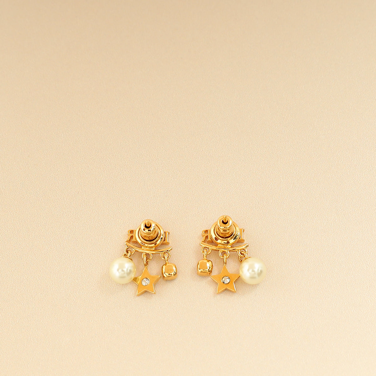 Christian Dior Gold Finish Dio(r)evolution Earrings
