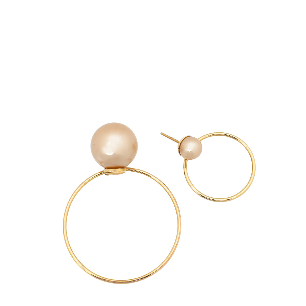 Christian Dior Tribales Circle Drop Earrings