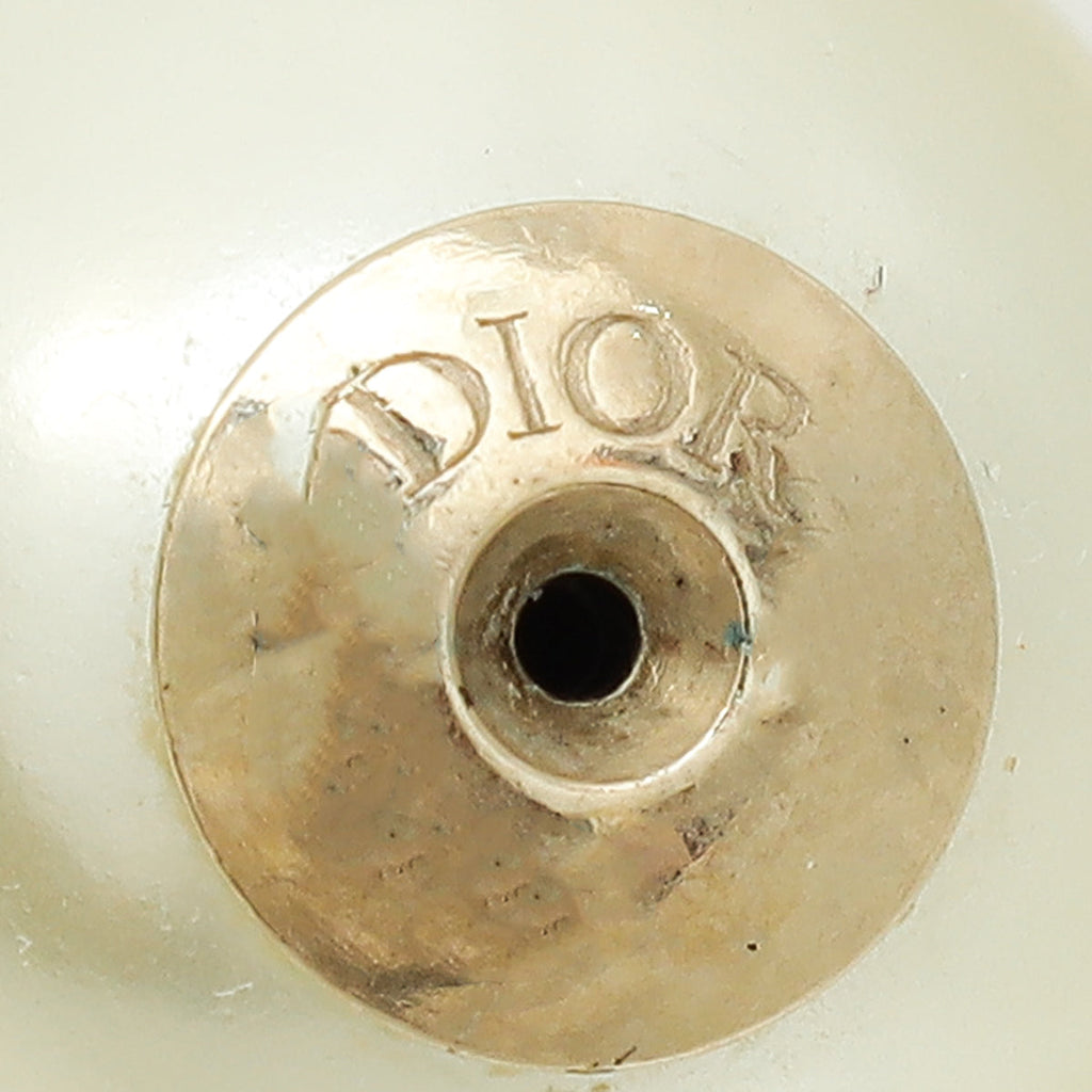 Christian Dior White Tribales Earrings