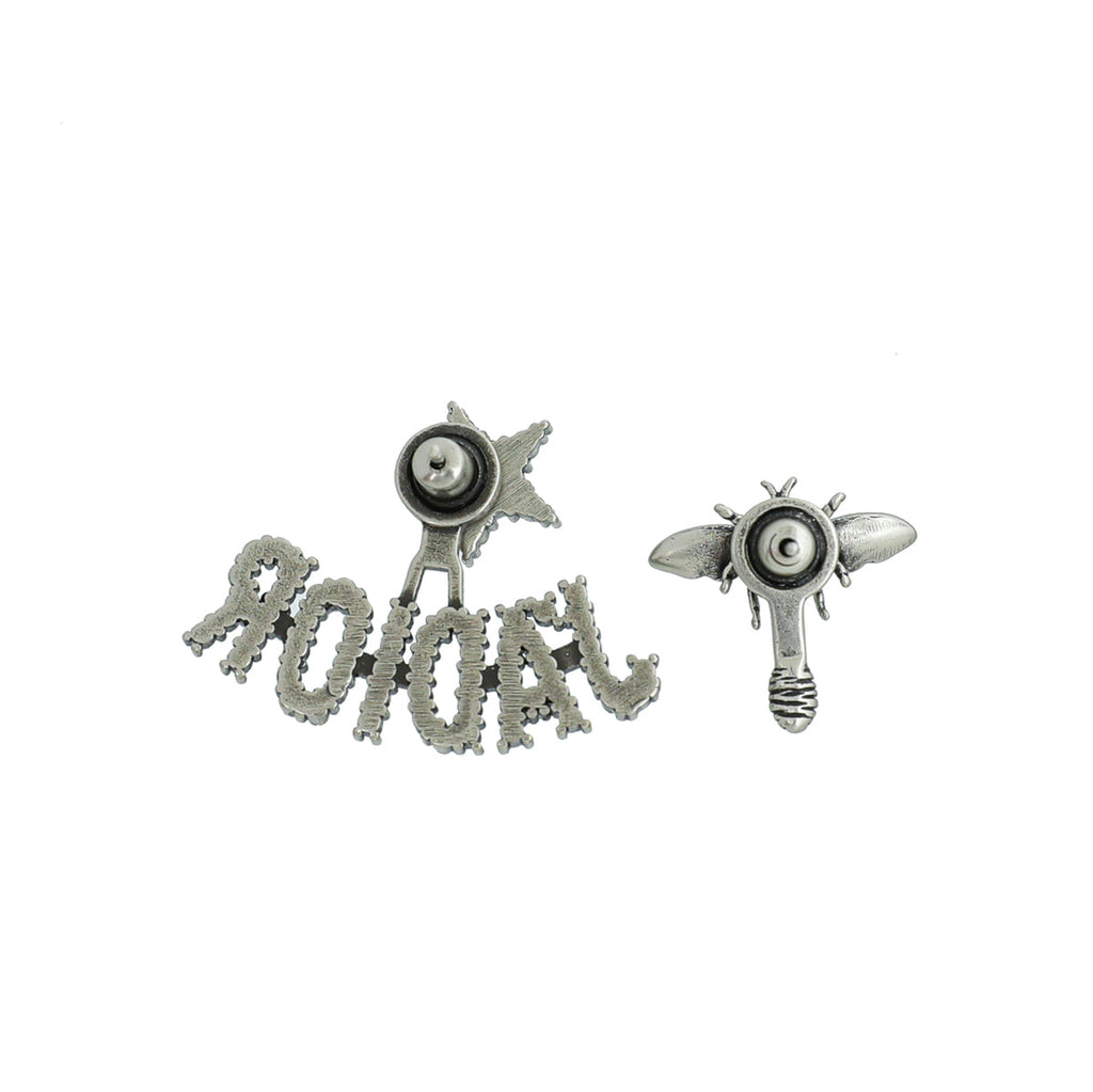 Christian Dior Antique Silver J'Adior Bee Earring
