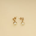 Christian Dior Pearl CD Drop Earrings