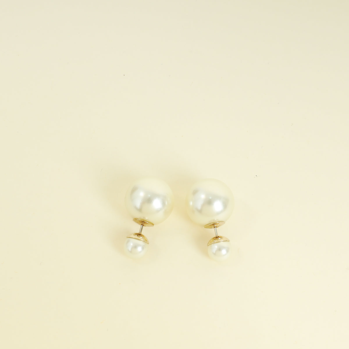 Christian Dior White Tribales Earrings