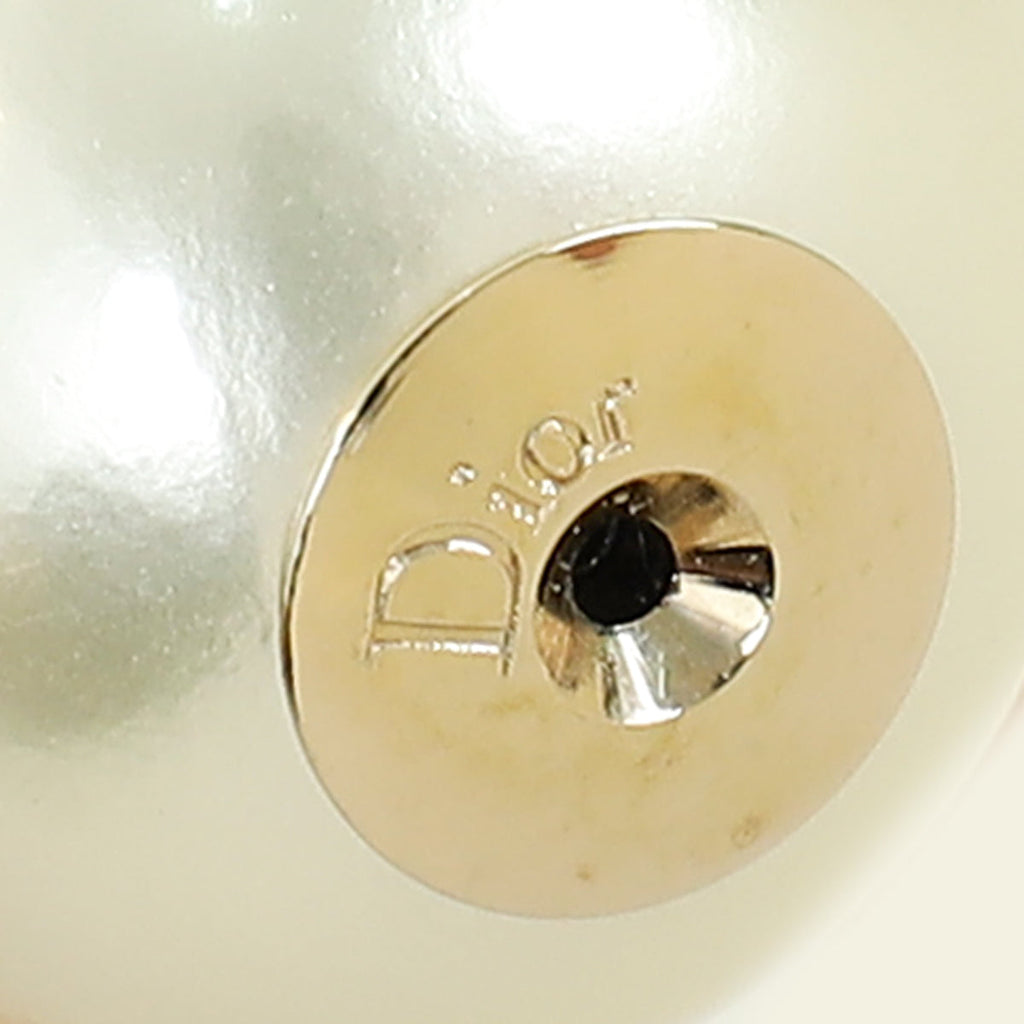 Christian Dior White Tribales Earrings