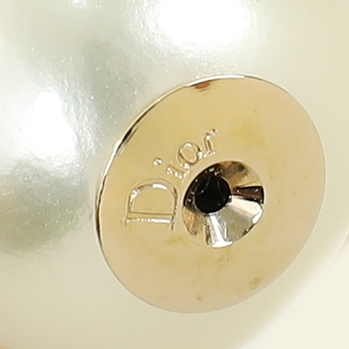 Christian Dior White Tribales Earrings