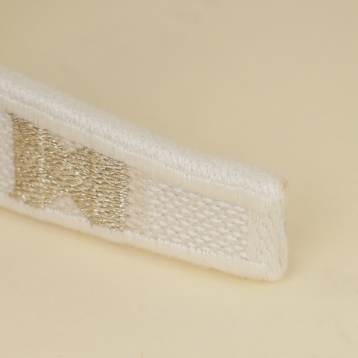 Christian Dior Bicolor Cannage Embroidery Headband