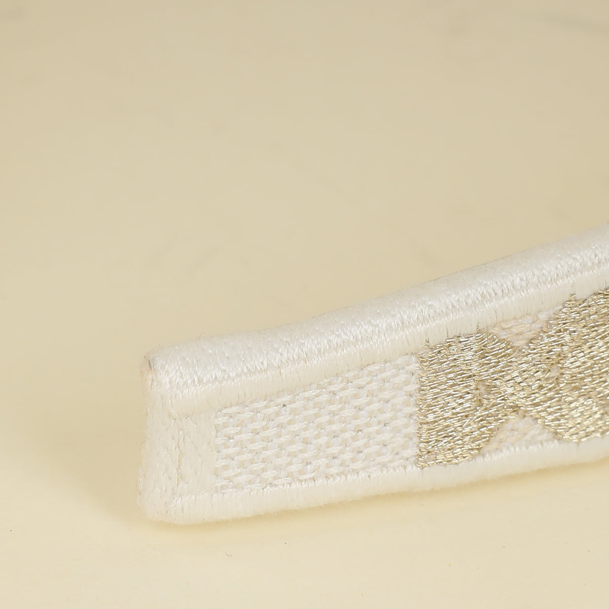 Christian Dior Bicolor Cannage Embroidery Headband