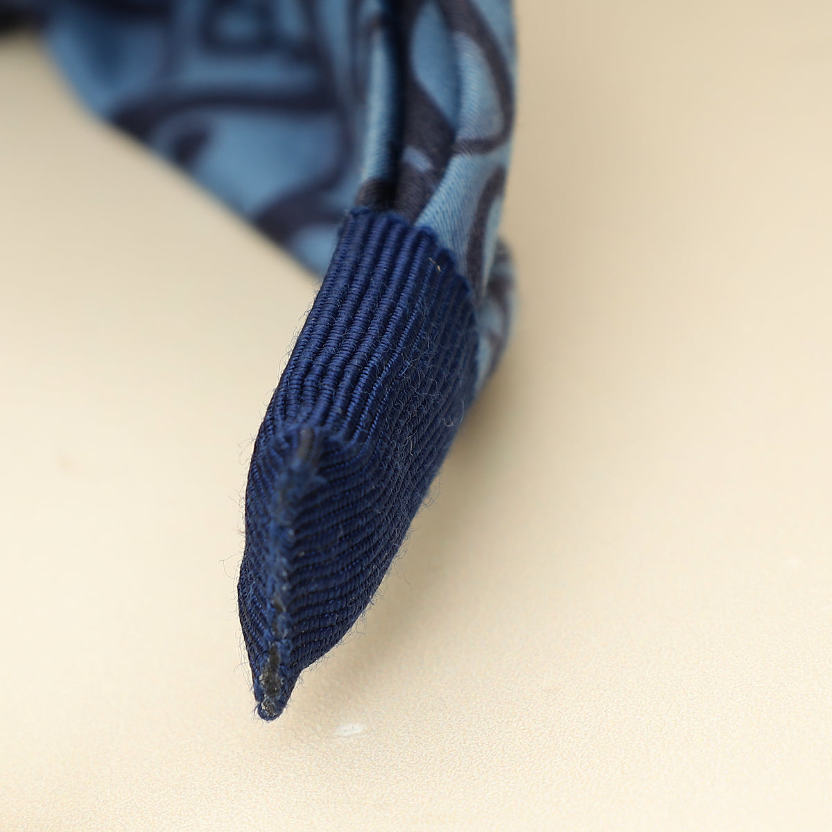 Christian Dior Dark Blue Oblique Cotton Poplin Kid's Headband